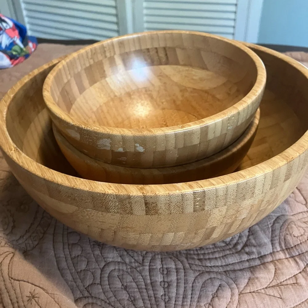 Set of IKEA Wooden Bowls